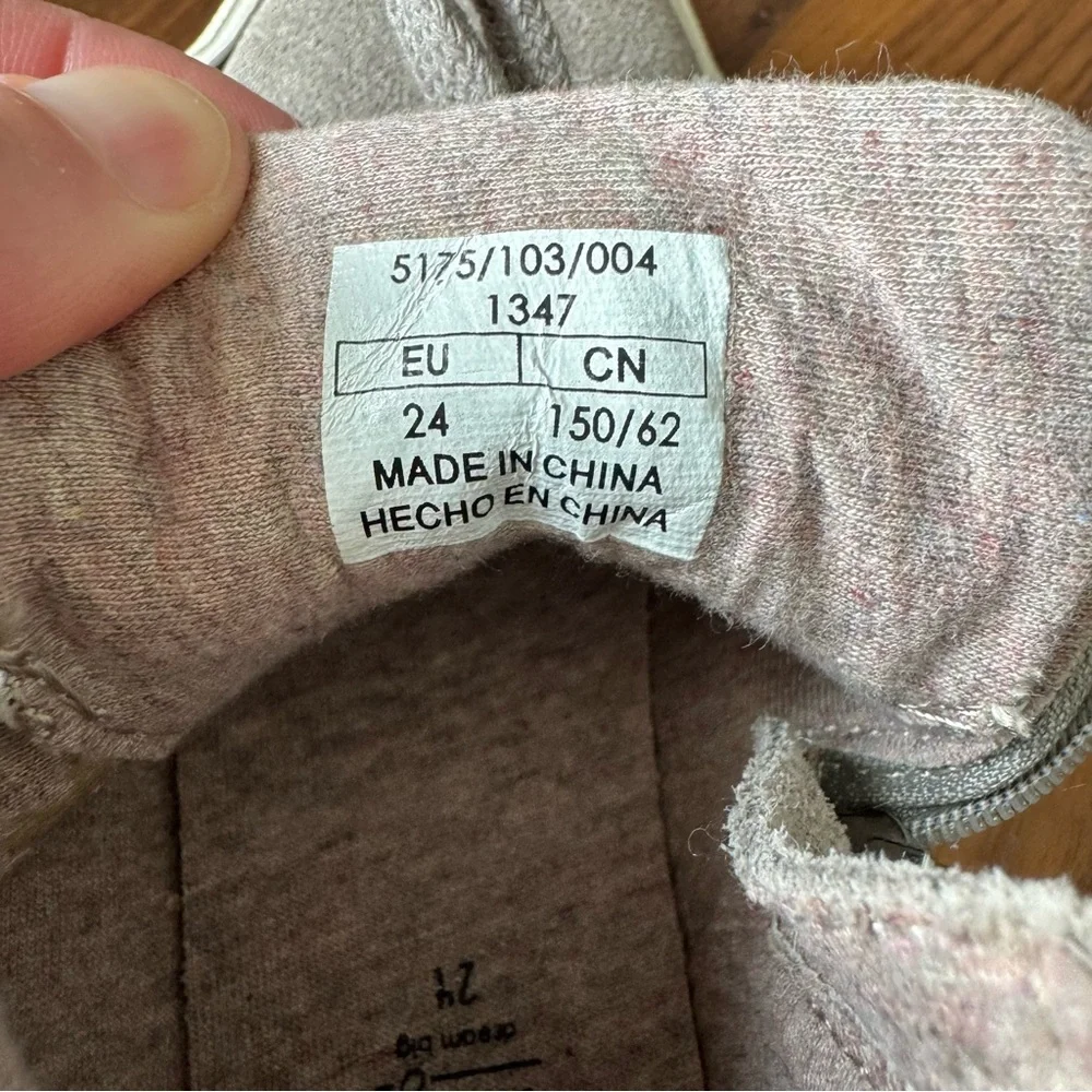 Zara Star-Patterned High-Top Suede Sneakers - EU 24 / US 8 Toddler
